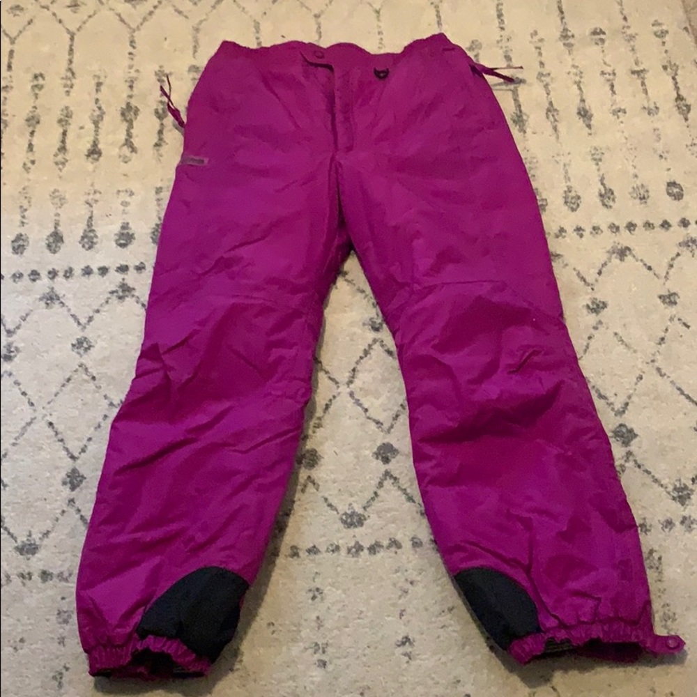 Fuchsia Columbia snow pants